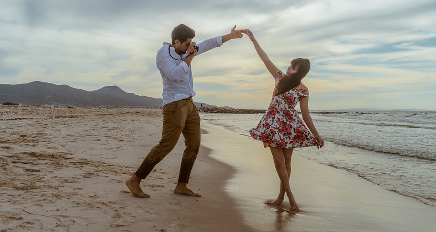 couple at the beach